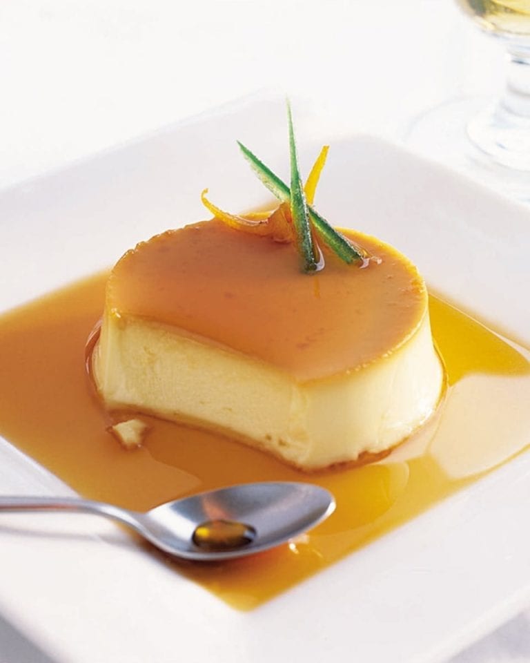 Orange crème caramel