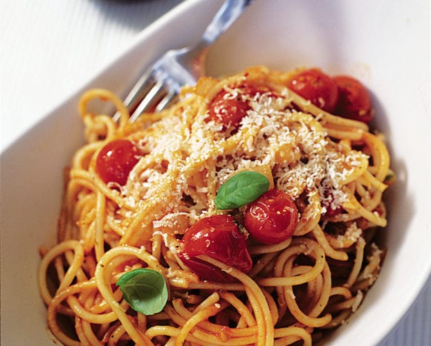 tomato and basil spaghetti