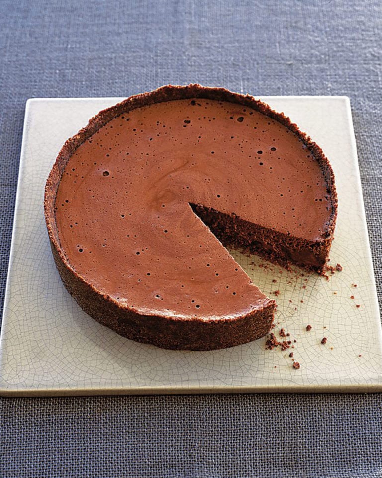 Rich chocolate mousse torte