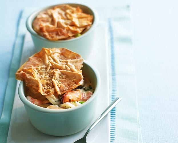 filo fish pies