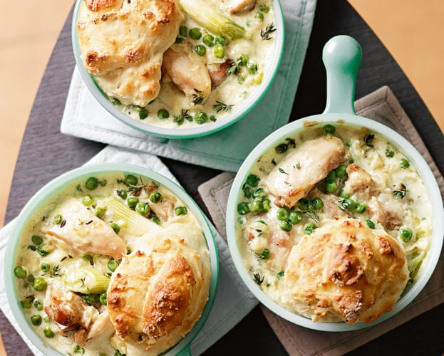 Creamy chicken cobbler