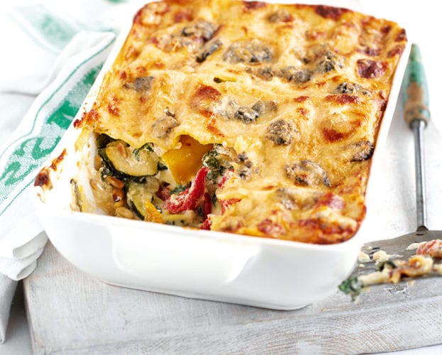 Summer veggie lasagne
