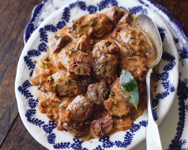 Braised pig's cheeks