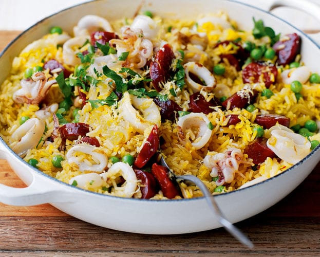chorizo paella