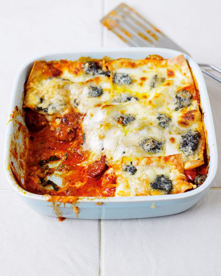 Four cheese lasagne