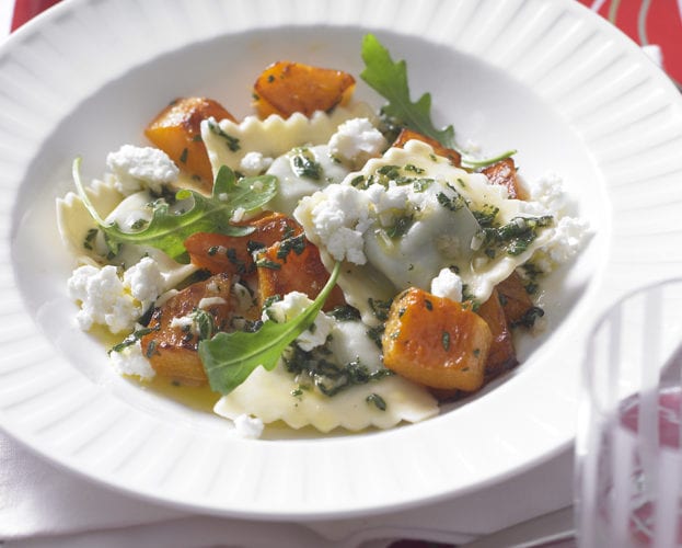 Squash ravioli