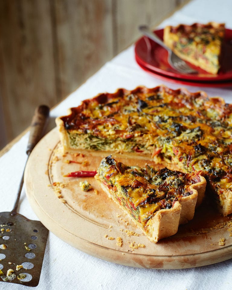 Chard, leek and blue cheese tart recipe | delicious. magazine