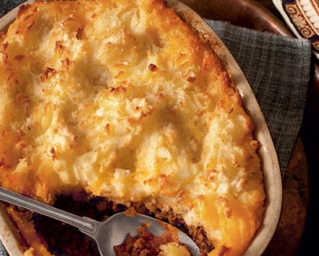 Shepherd’s pie with creamy potato and parsnip topping