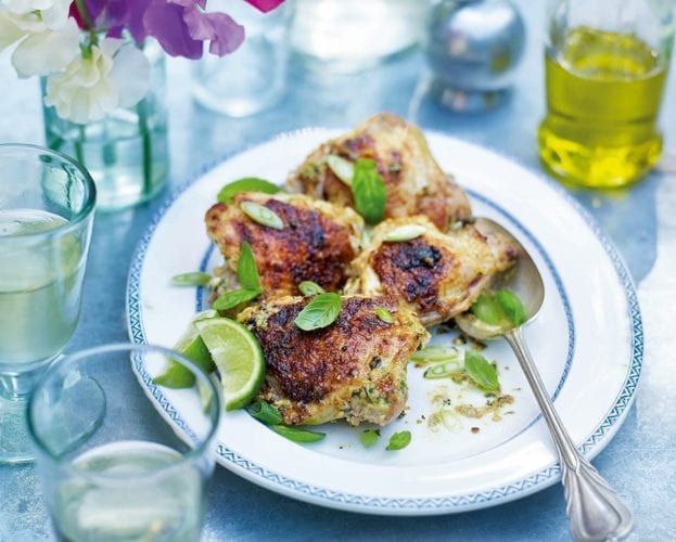 barbecued chicken