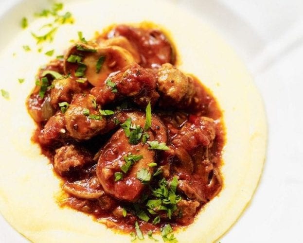 sausage and mushroom ragu
