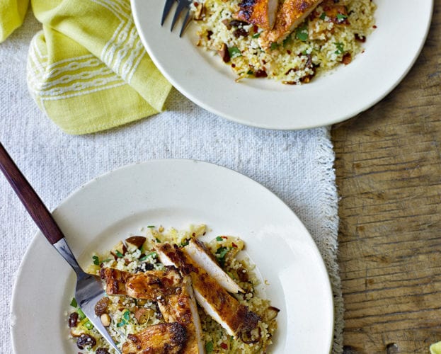 Harissa chicken with couscous