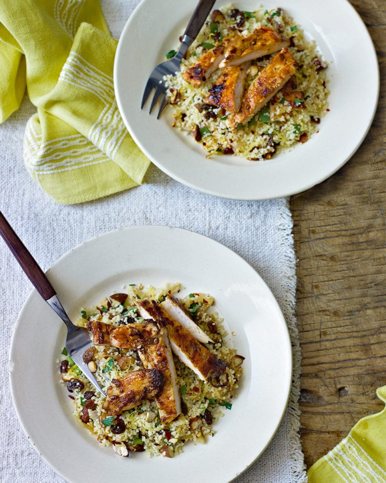 Harissa chicken with couscous