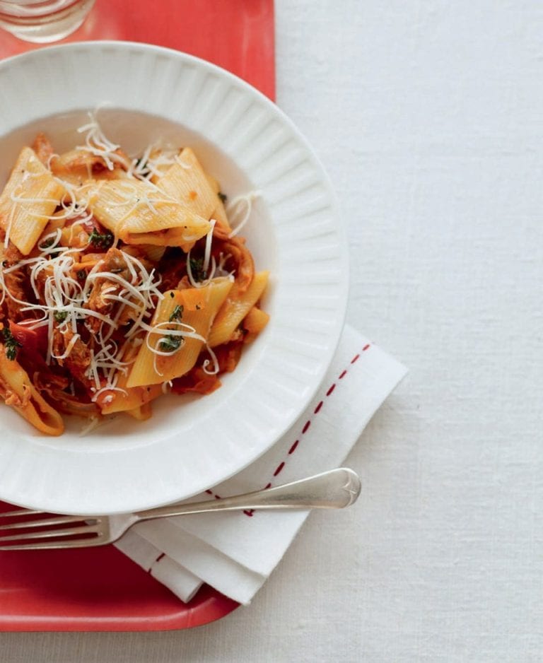 Duck ragù with pasta