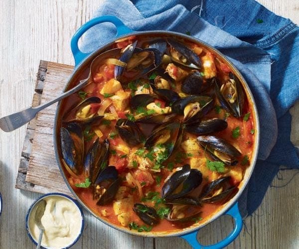 Fish stew with rouille