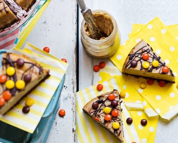 Image of reese's pieces cheesecake