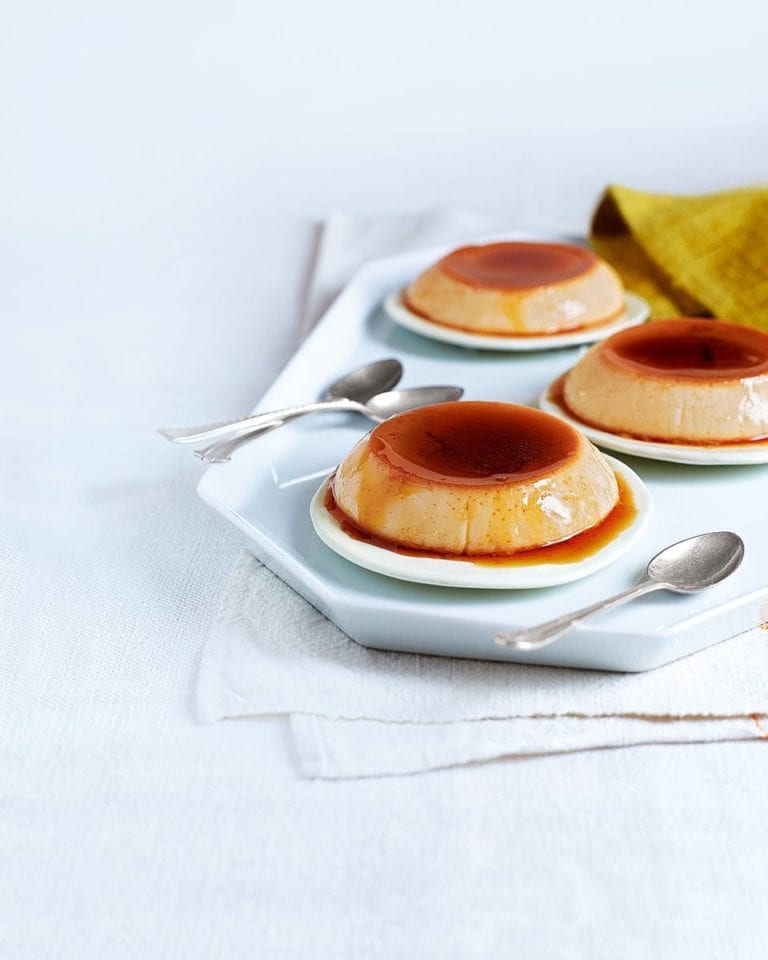 Low fat crème caramel