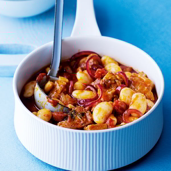 Pork and butter bean stew delicious. magazine