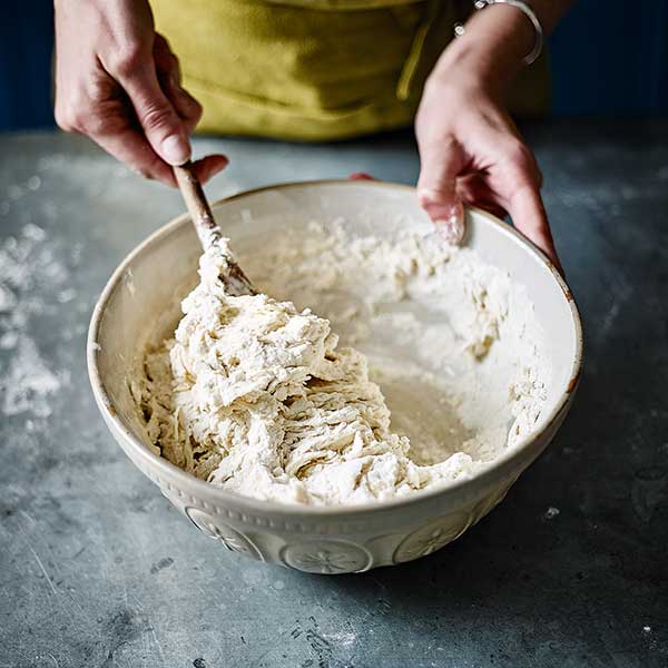 Mixing dough