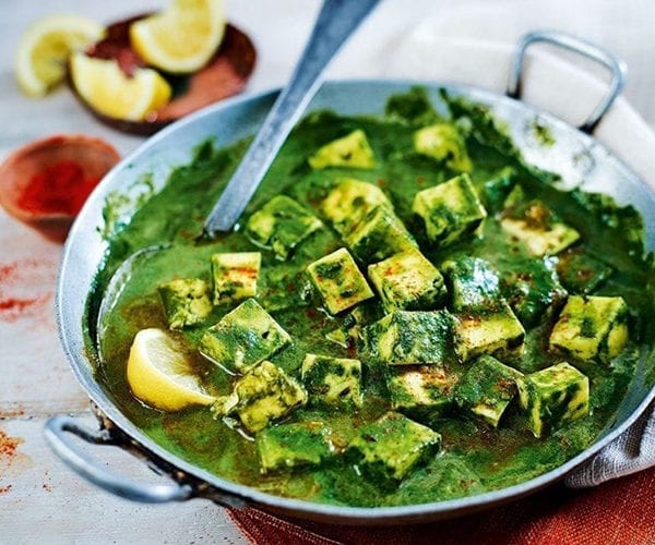 spinach paneer curry