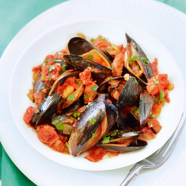 Mussels Spanishstyle delicious. magazine