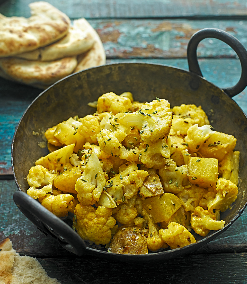 Cauliflower curry delicious. magazine