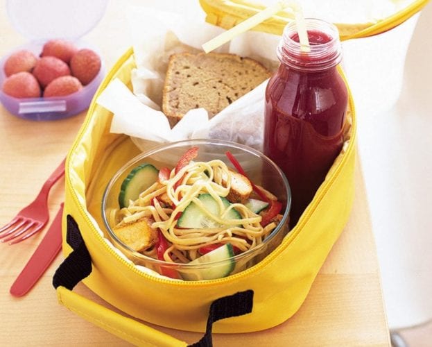 Lunchbox chicken noodle salad