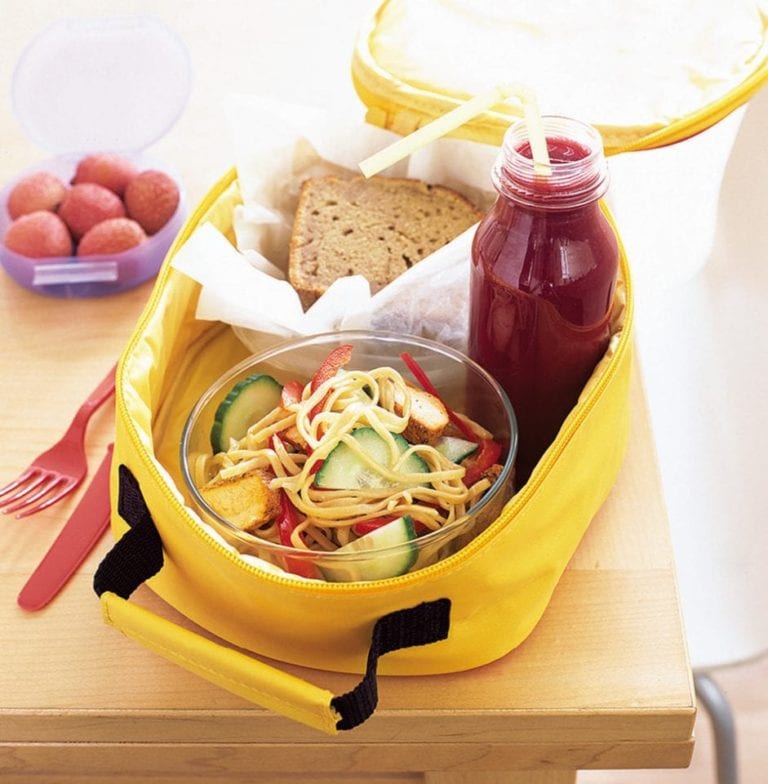 Lunchbox chicken noodle salad