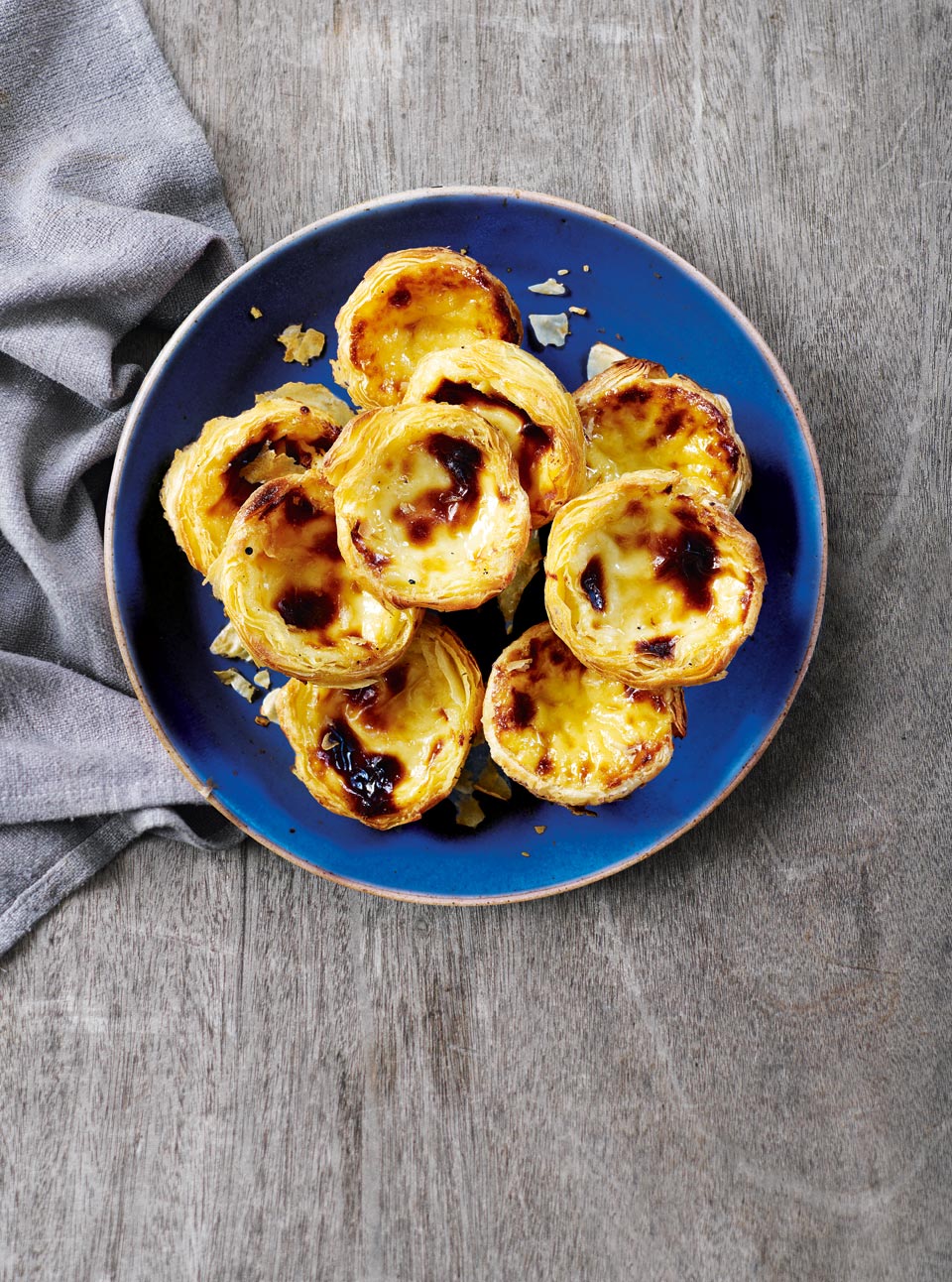 Portuguese custard tarts (pastéis de nata) delicious. magazine