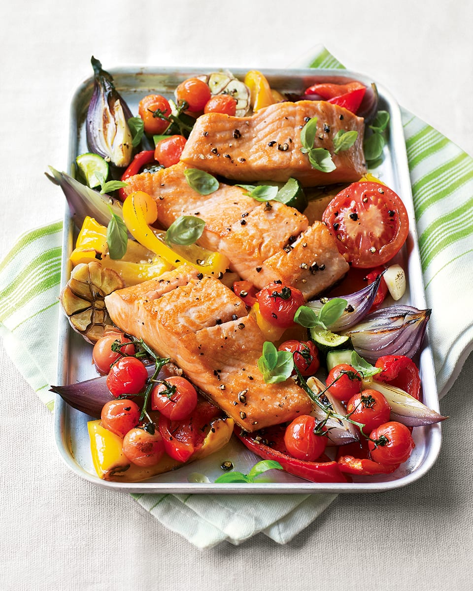 Easy salmon traybake recipe | delicious. magazine