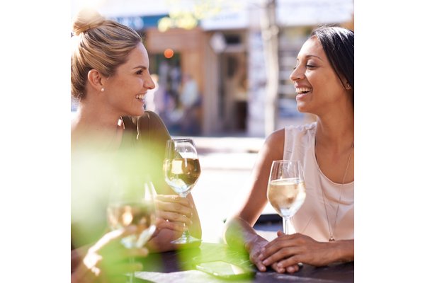 friends drinking wine