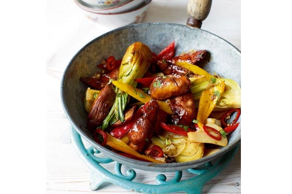 Sticky-chicken-stir-fry