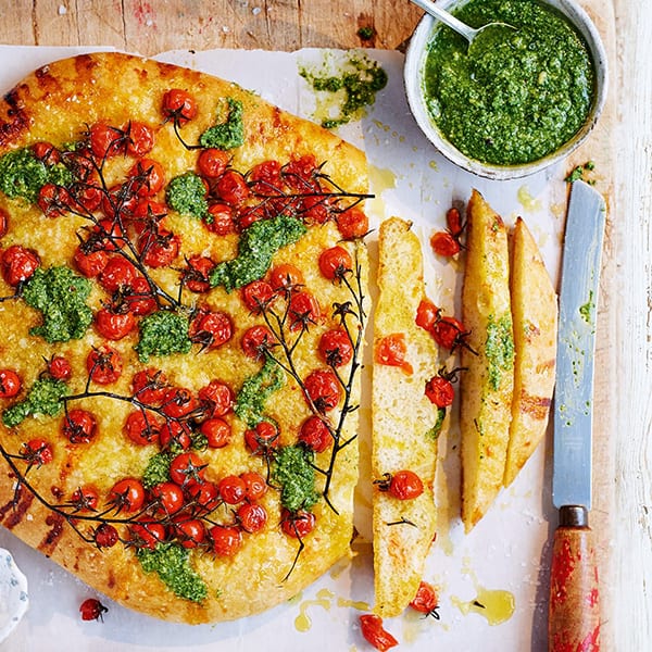 Pesto focaccia