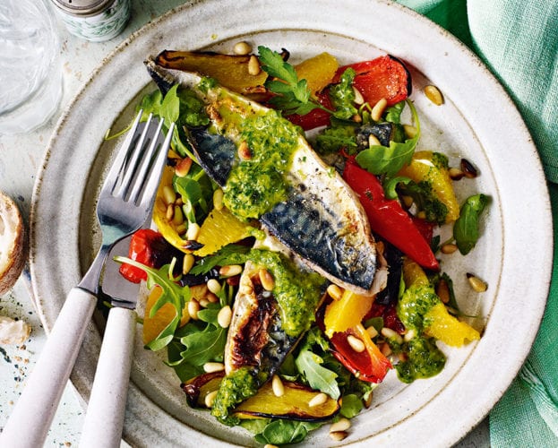 grilled mackerel salad