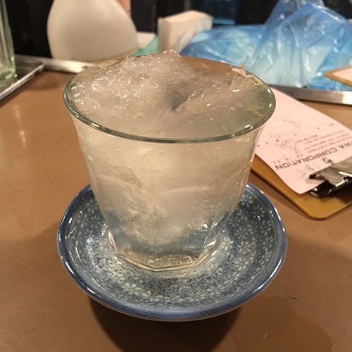 glass of Sake glass of Sake