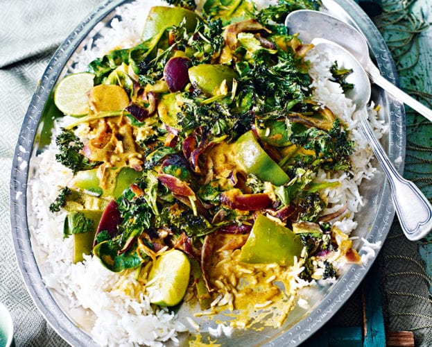 spinach coconut curry