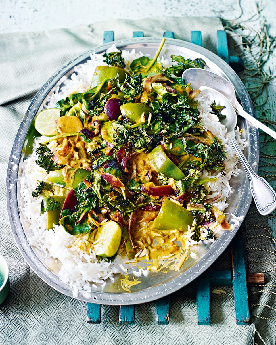 Pepper, spinach and coconut curry recipe | delicious. magazine
