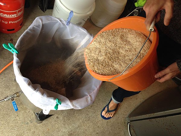 Pouring-in-malt