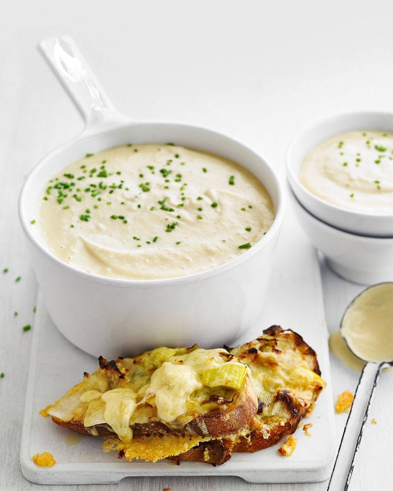 Celeriac soup with leek and cheese toasties delicious. magazine