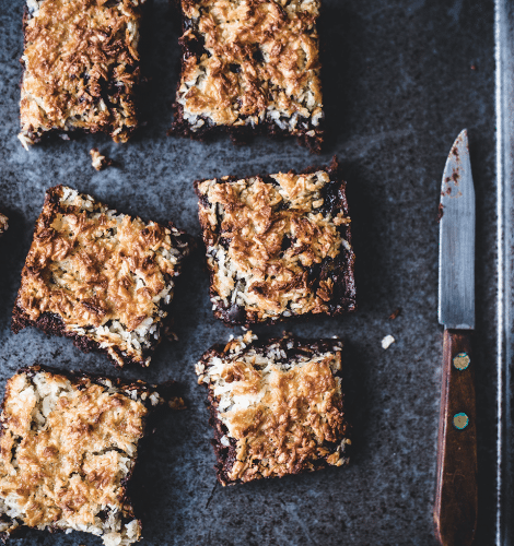 coconut macaroon brownies