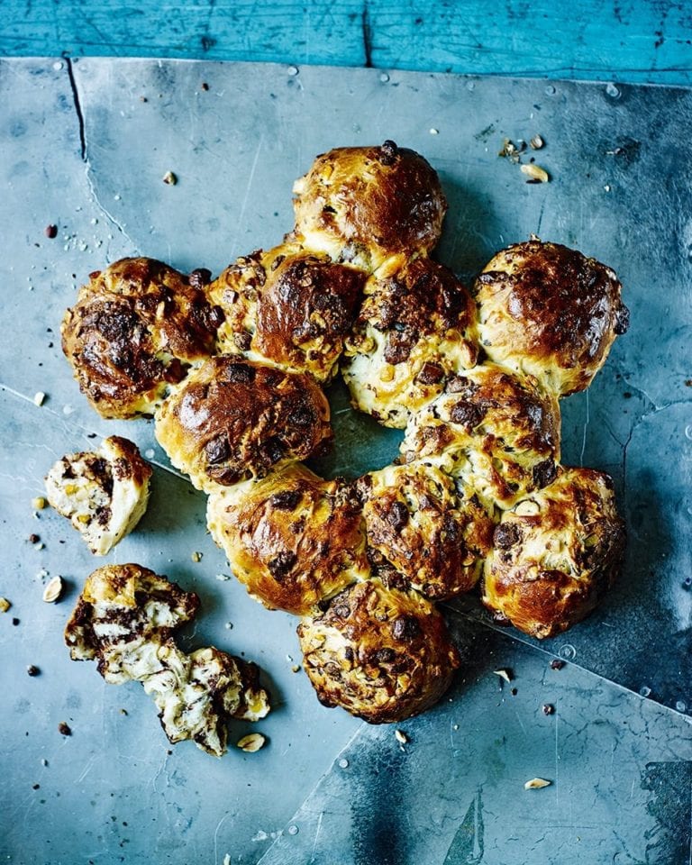 Richard Bertinet’s chocolate and hazelnut sharing loaf