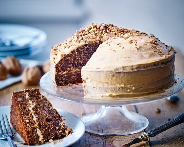 coffee and walnut cake image