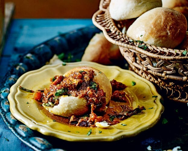 Beef short-rib ragù with gnocchi buns