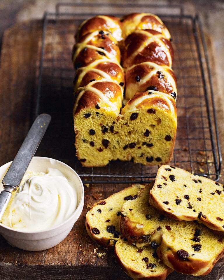 Hot cross bun loaf