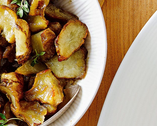 Roast jerusalem artichokes