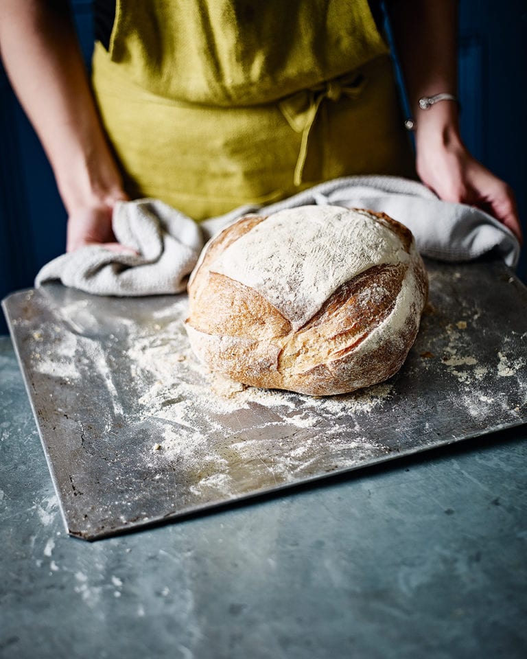 White sourdough loaf