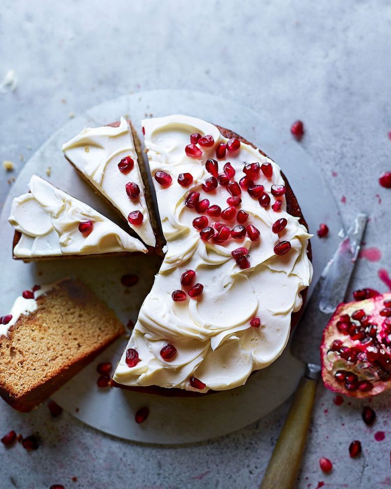 Pomegranate cake delicious. magazine