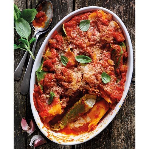 Baked-pasta-cones-filled-with-ricotta,-mozarella-and-basil-with-tomato-sauce Baked-pasta-cones-filled-with-ricotta,-mozarella-and-basil-with-tomato-sauce