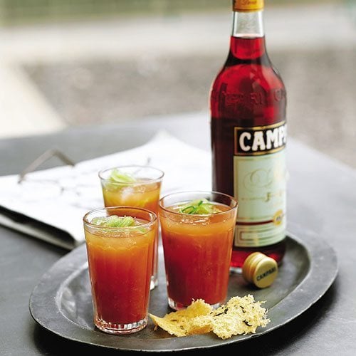 Campari and tomato cooler cocktail