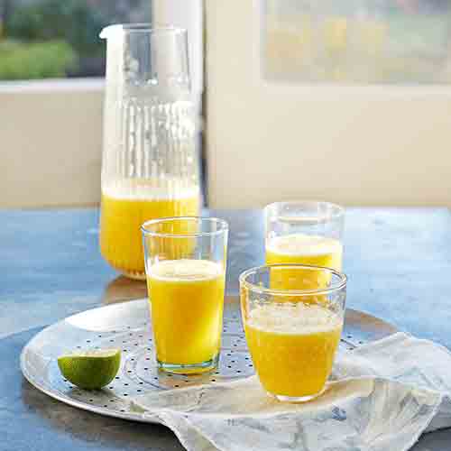 Pineapple, mango and coconut juice