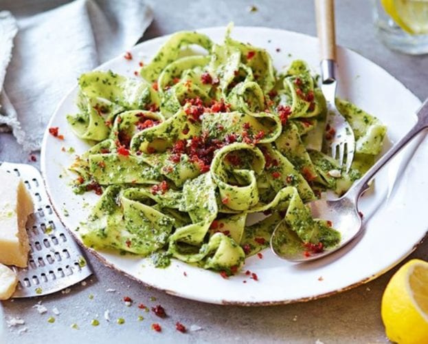 wild garlic pappardelle
